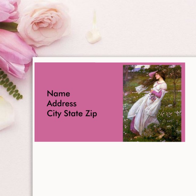 Windflowers by John William Waterhouse  Label (Creator Uploaded)