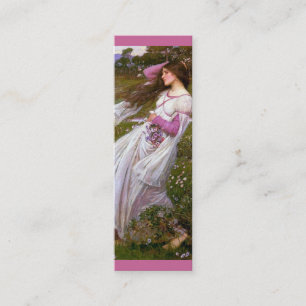 Windflowers by John William Waterhouse Mini Business Card