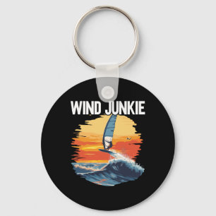 Windfoiling Board Wind Junkie Wing Foil Surfing  Key Ring