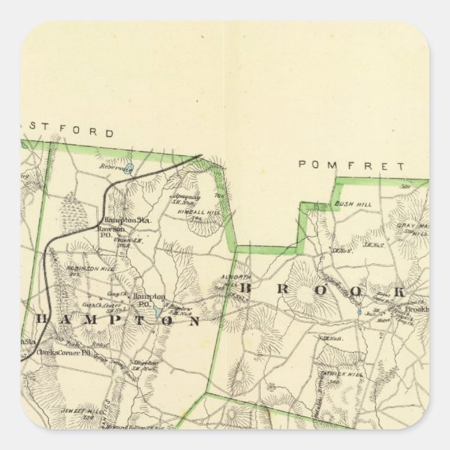 Windham Co S Square Sticker (Front)