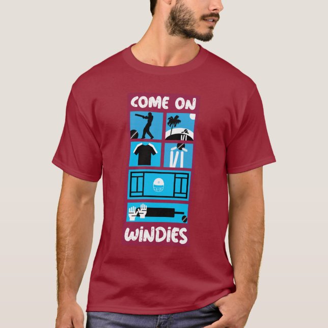 Windies Cricket West Indies Test Cricket T-Shirt (Front)