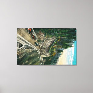 Winding around the West End of Shepperd's Dell Canvas Print