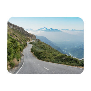 Winding Mountain Road Olympic National Park Magnet