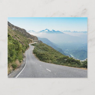 Winding Mountain Road Olympic National Park Postcard