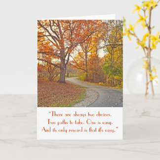 "WINDING PATH THROUGH WOODS" CARD