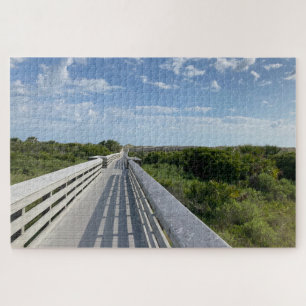 Winding Quietude – Florida Boardwalk Quiet Ember Jigsaw Puzzle