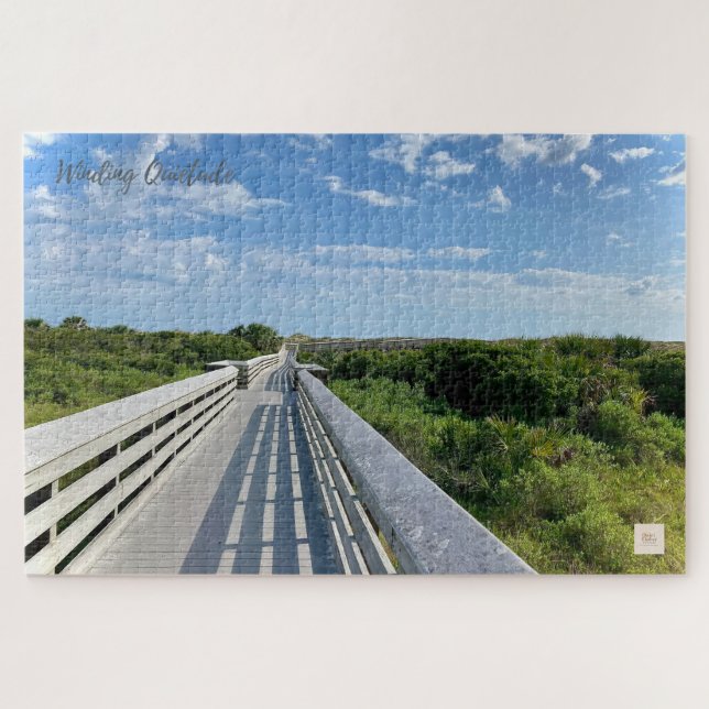 Winding Quietude – Florida Boardwalk | Quiet Ember Jigsaw Puzzle (Horizontal)
