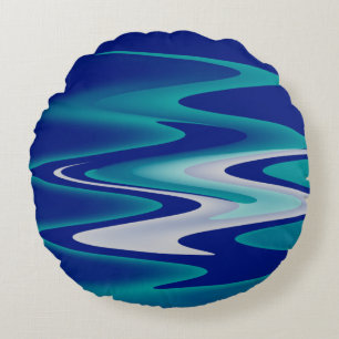 winding roads round cushion