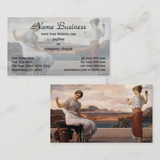 Winding the Skein by Frederic Leighton Business Card