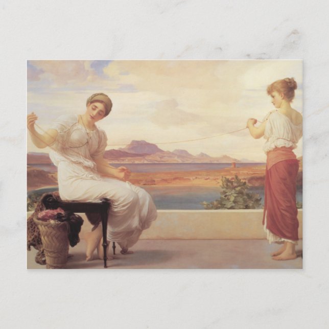 Winding the Skein - Lord Frederick Leighton Postcard (Front)