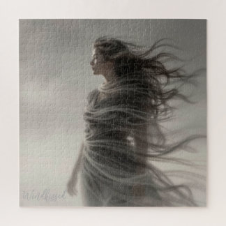 Windkissed - AI Fantasy Digital Art Print Jigsaw Puzzle