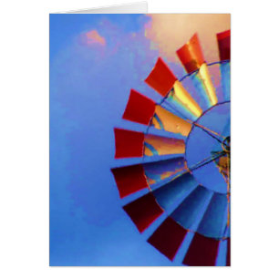 Windmill against blue sky, Indianapolis, Indiana