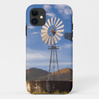 Windmill And Dam In The Karoo At Sunrise