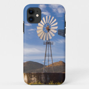 Windmill And Dam In The Karoo At Sunrise iPhone 11 Case