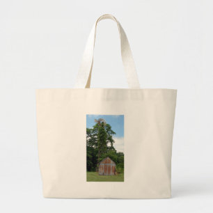 Windmill and Shed Large Tote Bag