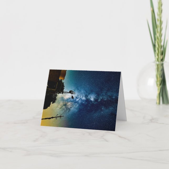 Windmill and Stars Thank You Card (Front)