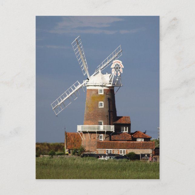 Windmill at Cley, North Norfolk. Postcard (Front)