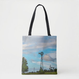 Windmill Bird Flock Tote Bag