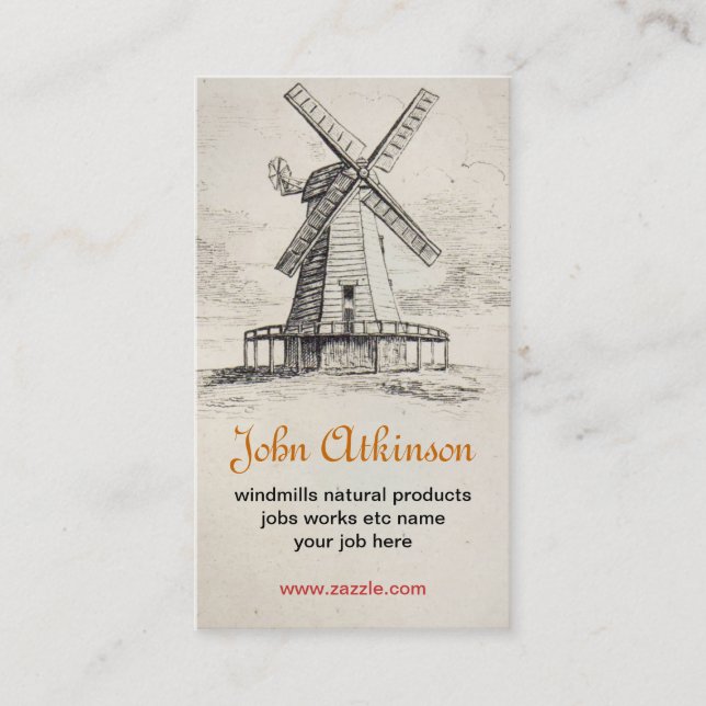 windmill business card (Front)