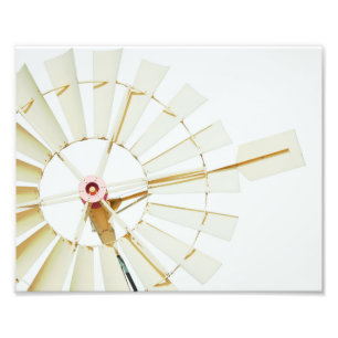 Windmill Country Farmhouse Style Photo Print