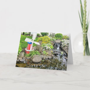 Windmill Garden Decor Card