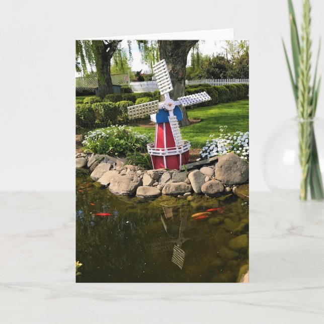 Windmill Garden Decor Card (Front)