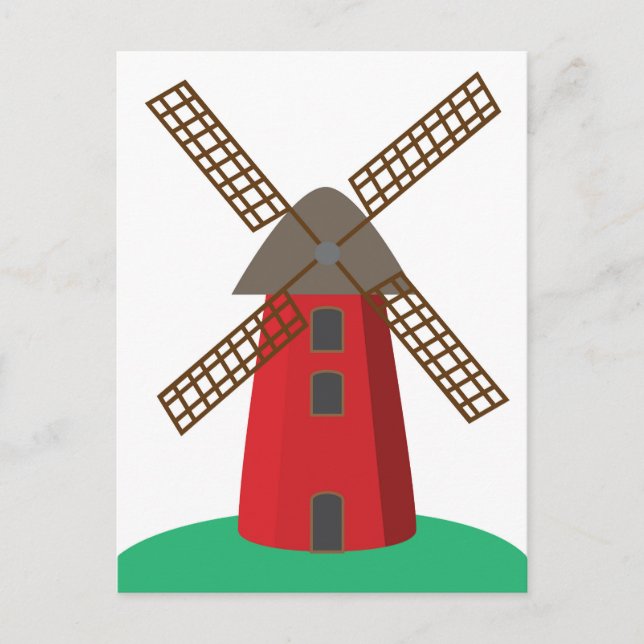 Windmill Holiday Postcard (Front)