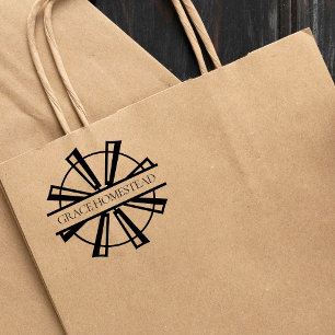 Windmill Homestead Farmers Market Add Name Rubber Stamp