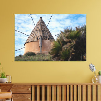 Windmill in Cabo de Gata Canvas Print