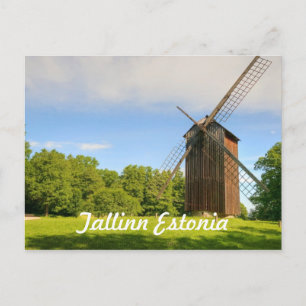 Windmill in Tallinn Estonia Postcard