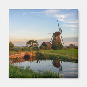 Windmill in the countryside in Holland magnet