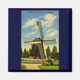 Windmill Park Holland, Michigan Vintage Magnet