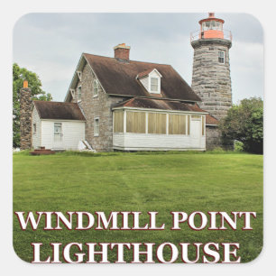Windmill Point Lighthouse, Lake Champlain Stickers