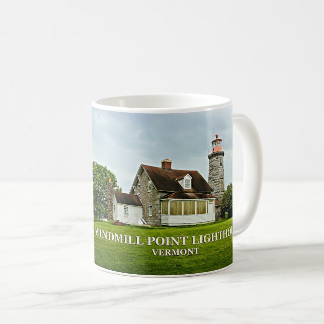 Windmill Point Lighthouse, Vermont Mug (Front Right)