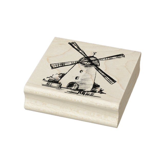 Windmill Rubber Stamp (Stamp)