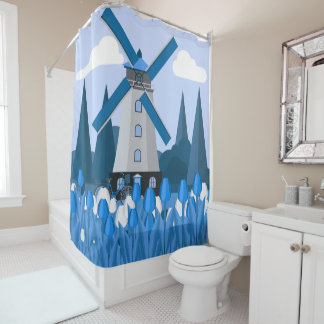 Windmill Shower Curtain