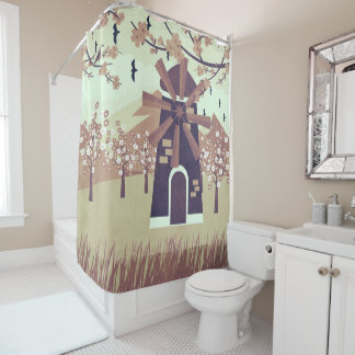 Windmill Shower Curtain