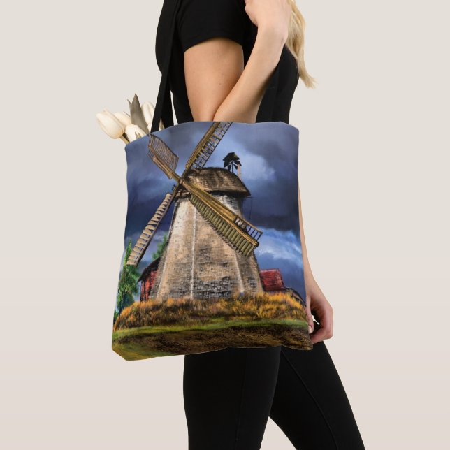 Windmill Tote Bag (Close Up)