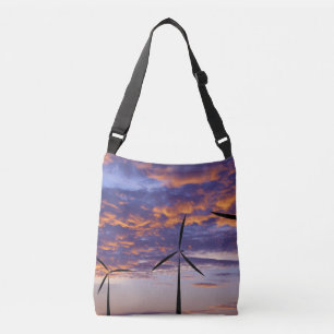 Windmill Turbine at Sunset Crossbody Bag