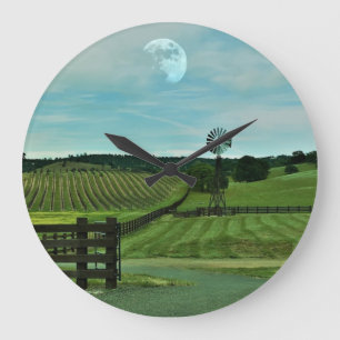 windmill vineyard large clock