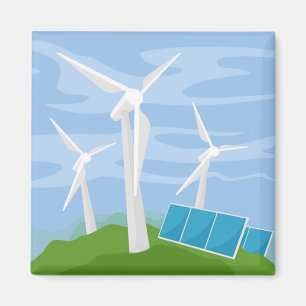Windmills and Solar Cells Magnet