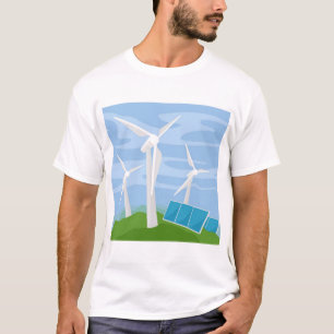 Windmills and Solar Cells T-Shirt