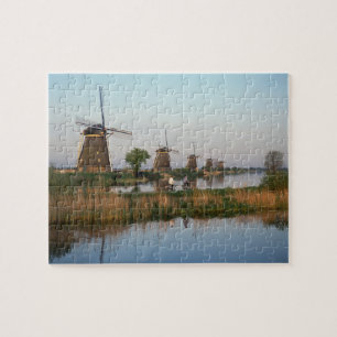 Windmills, Kinderdijk, Netherlands Jigsaw Puzzle