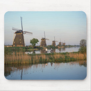 Windmills, Kinderdijk, Netherlands Mouse Pad
