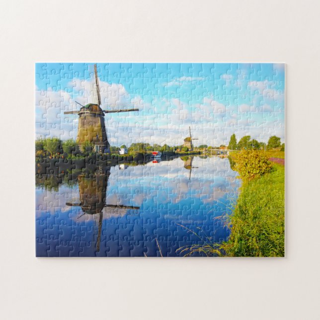 Windmills of  Amsterdam Holland. Jigsaw Puzzle (Horizontal)