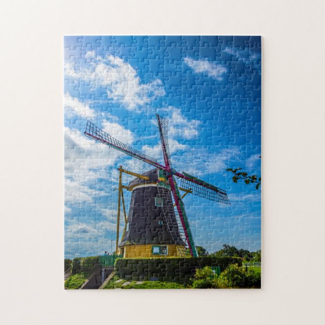 Windmills of  Amsterdam Holland. Jigsaw Puzzle (Vertical)