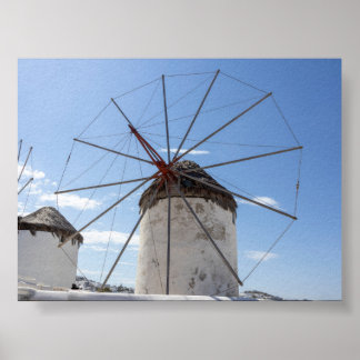 Windmills of Mykonos Poster
