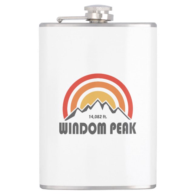 Windom Peak Hip Flask (Front)
