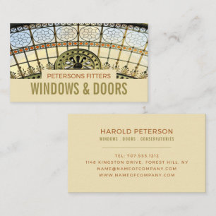 Window Arch, Window & Door Fitter Company Business Card