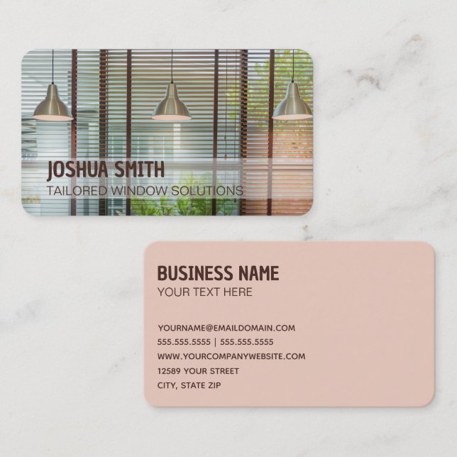 Window Blinds Business Card (Front/Back)